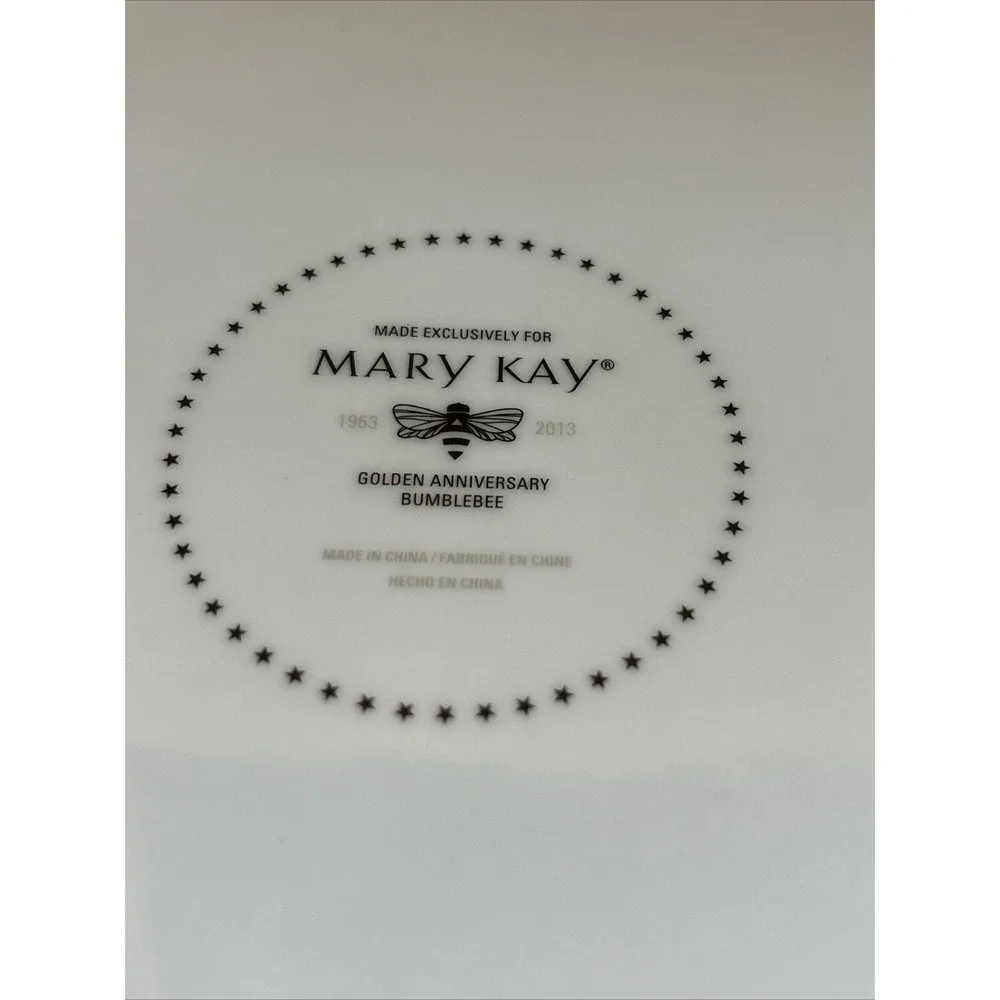 Mary Kay Golden Anniversary Bumblebee Fine‎ Dinnerware 10.75